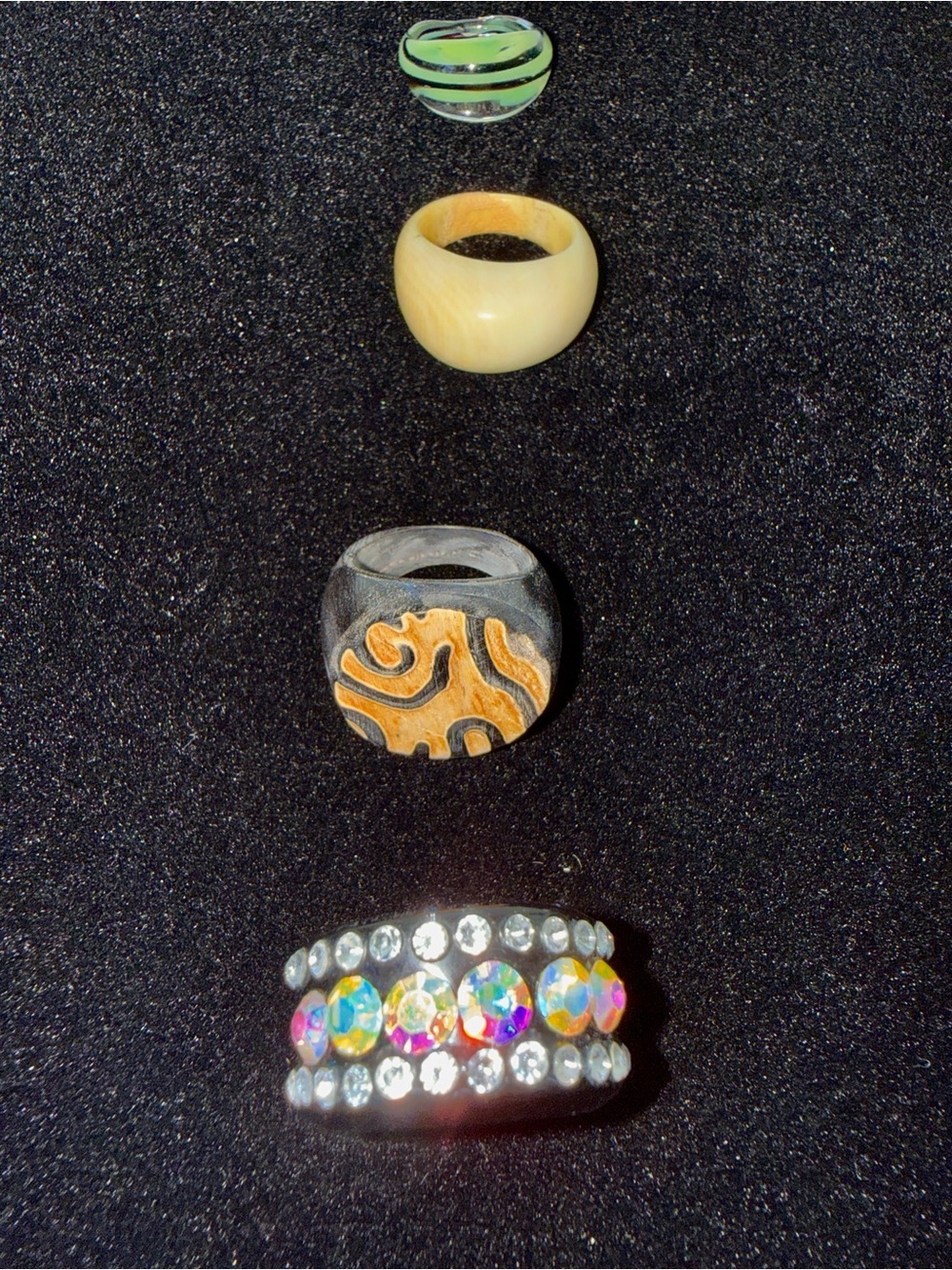 Set of Four Costume Rings